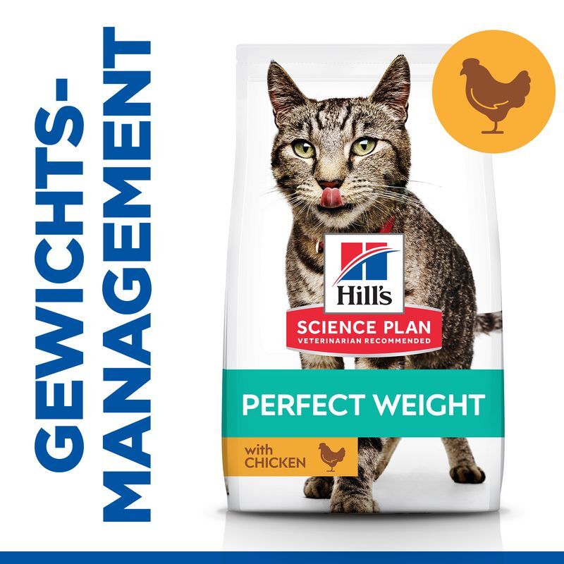 Hill's Trockenfutter Hill's Science Plan Adult Perfect Weight mit Huhn 2x7 kg