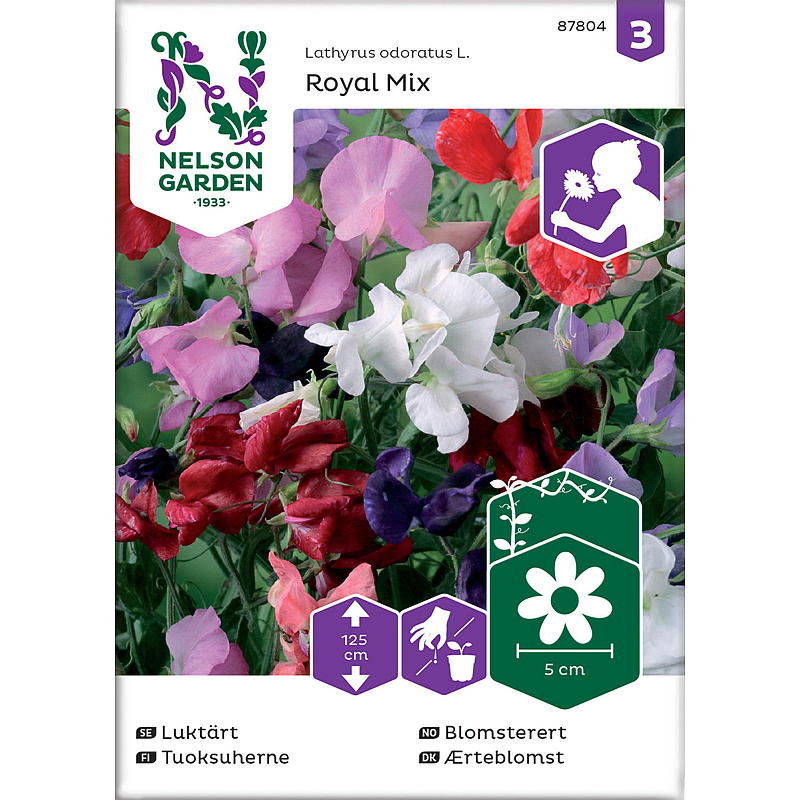 Nelson garden Frø Blomsterert Royal, blandede farger