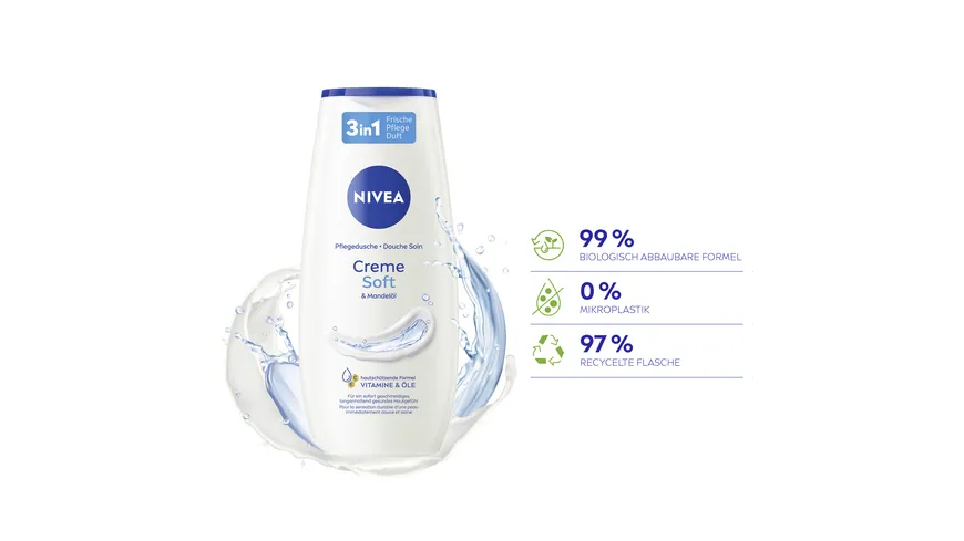 NIVEA Pflegedusche Creme Soft & Mandelöl 250 ml
