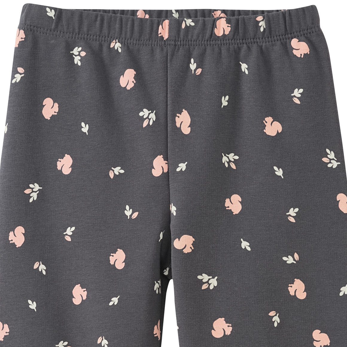 Mädchen Leggings mit Eichhörnchen-Print