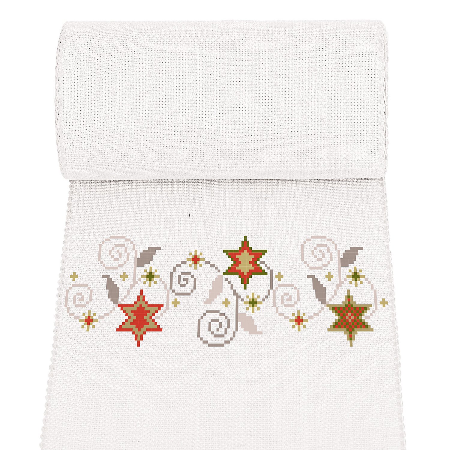Zweigart Aida-Stickband, weiß, 19 cm