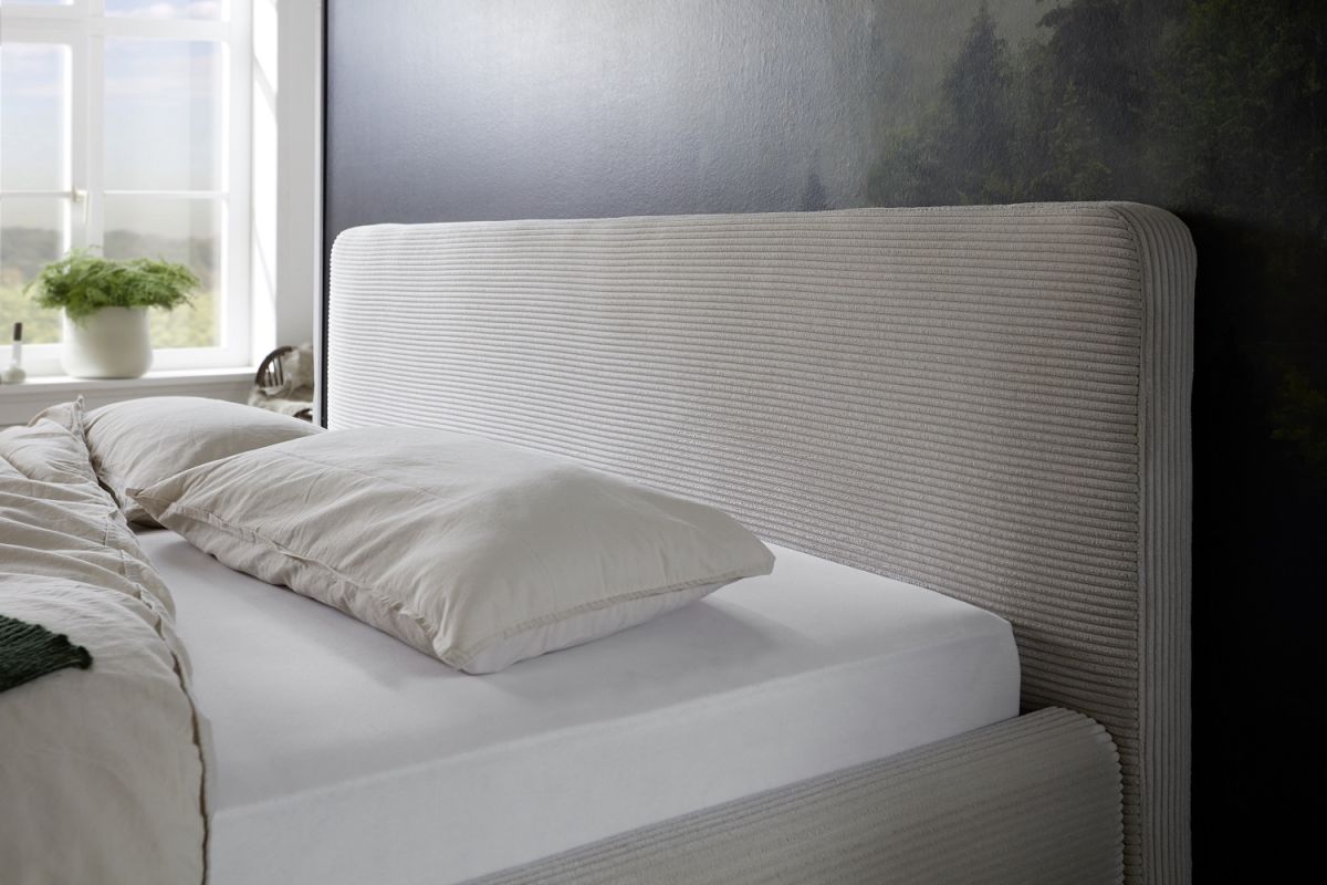 Meise Polsterbett Mattis Cord Beige 180 x 200 cm