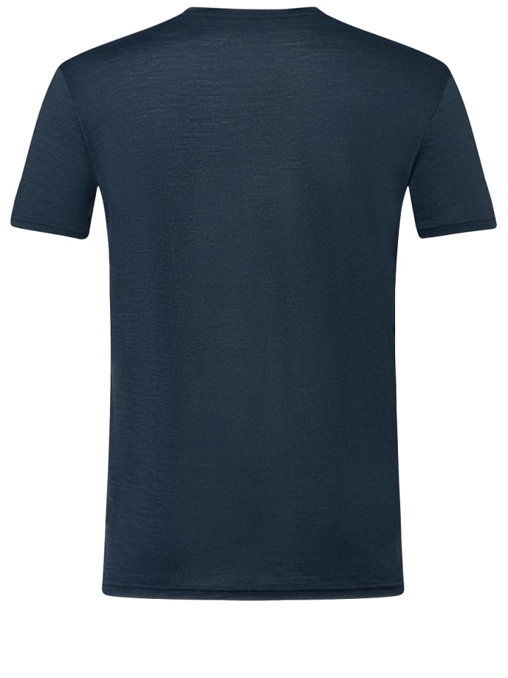 super.natural Merino T-Shirt BETTER A FISH THAN ME in blau günstig kaufen S