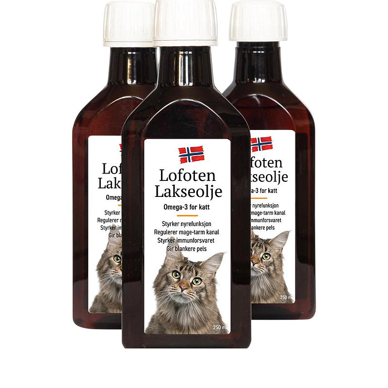 Lakseolje 250 ml katt