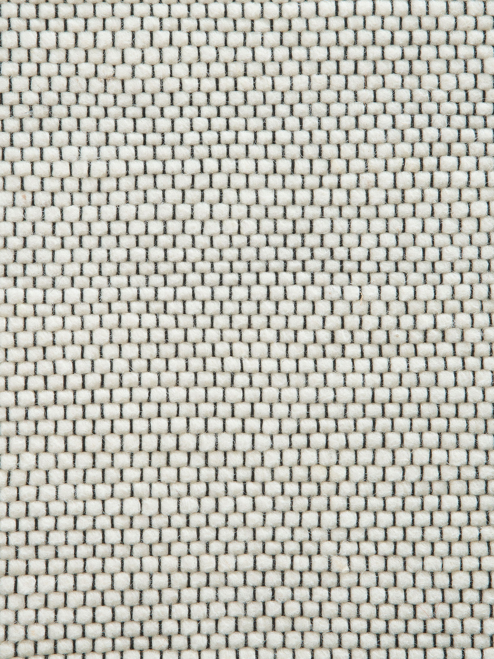Hörneberg Woll-Teppich, Weiss