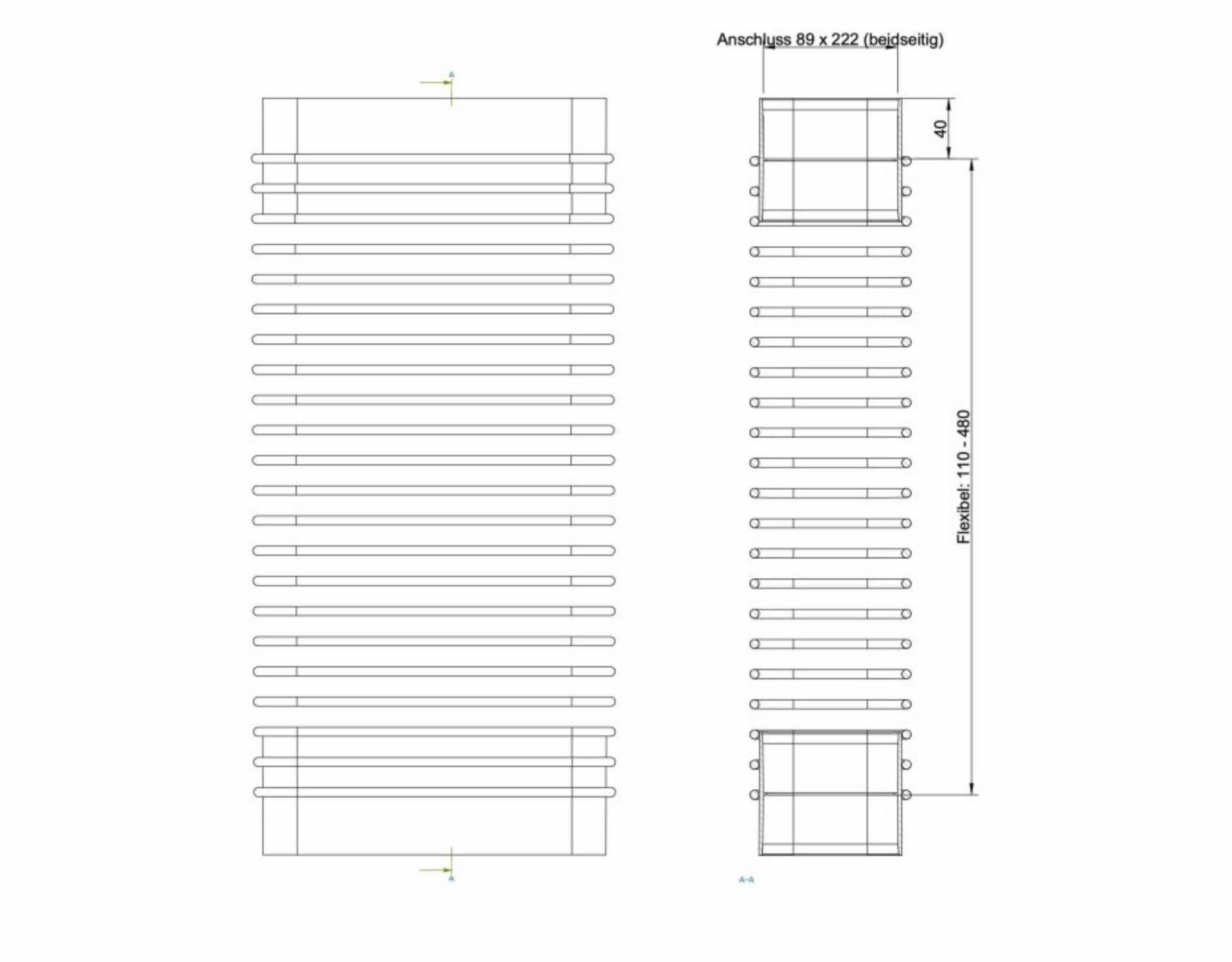 Naber Lüftungsschacht Naber COMPAIR® F-RBFLEX 1 System 150 Rohrbogen