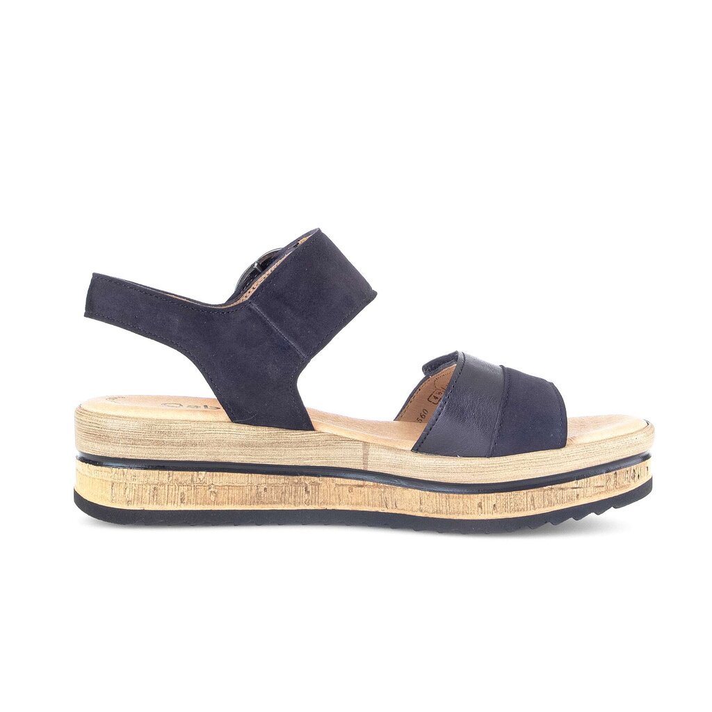 Gabor fashion Plateau Sandale blau