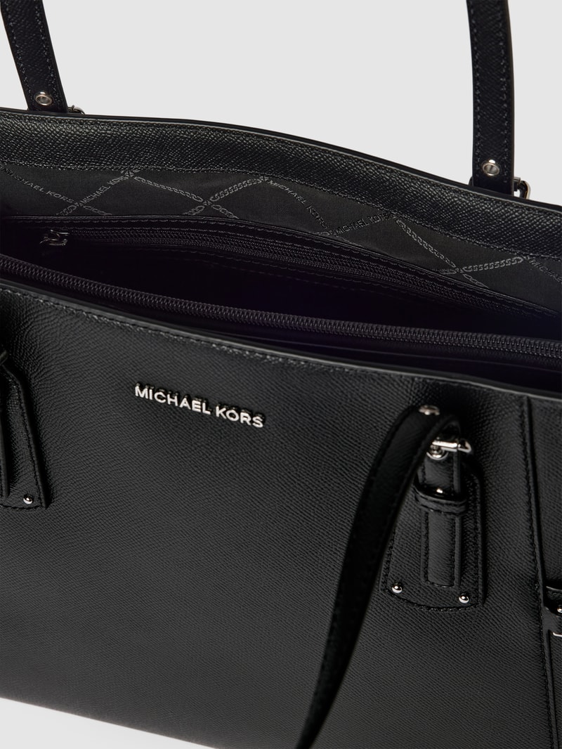 Shopper mit Label-Detail Modell 'VOYAGER' in schwarz