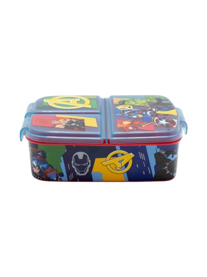 Avengers Kinder Premium Brotdose Lunchbox mit 3 Fächern in Mehrfarbig günstig kaufen onesize