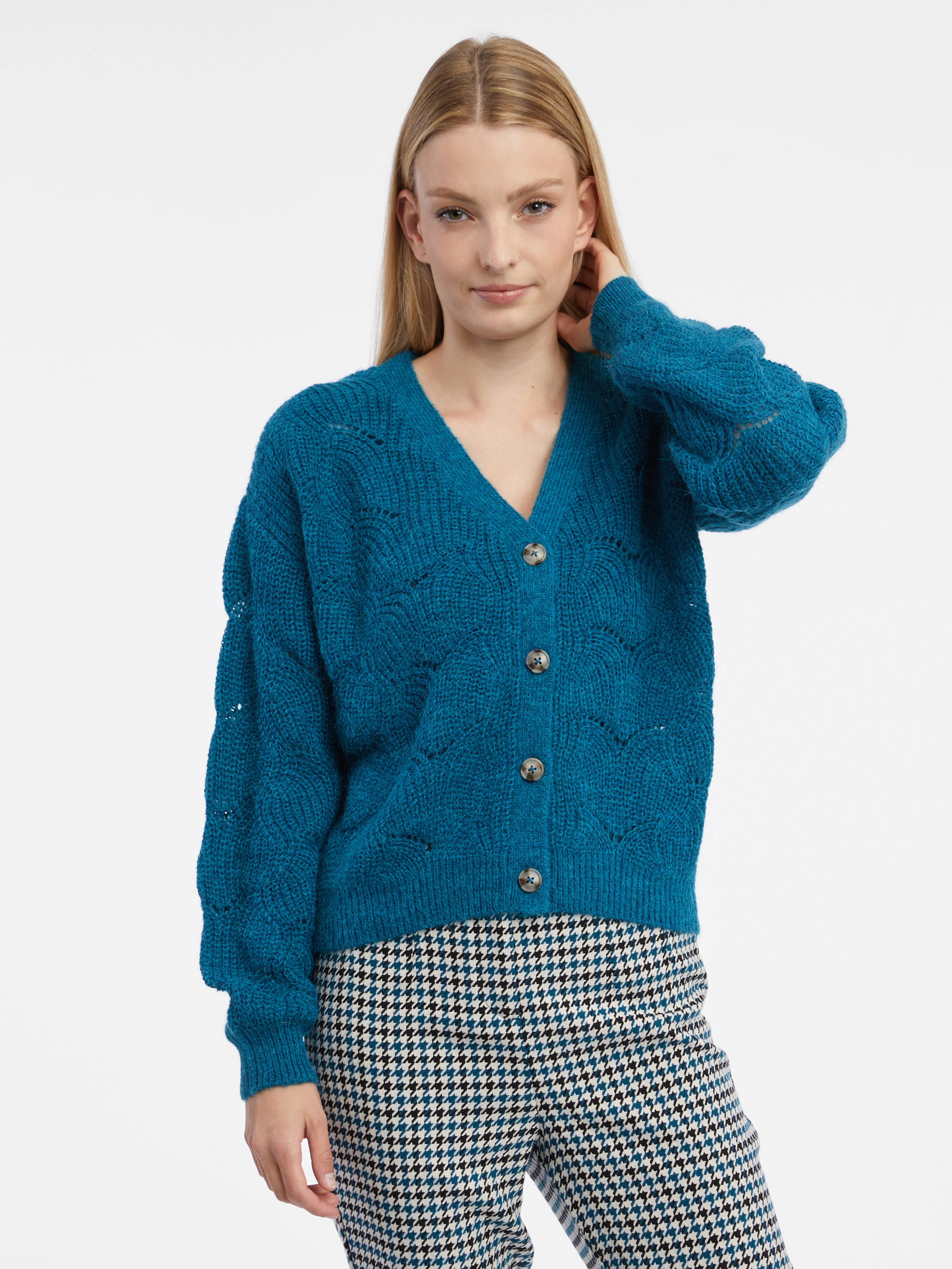 Blaue Damen Strickjacke ORSAY
