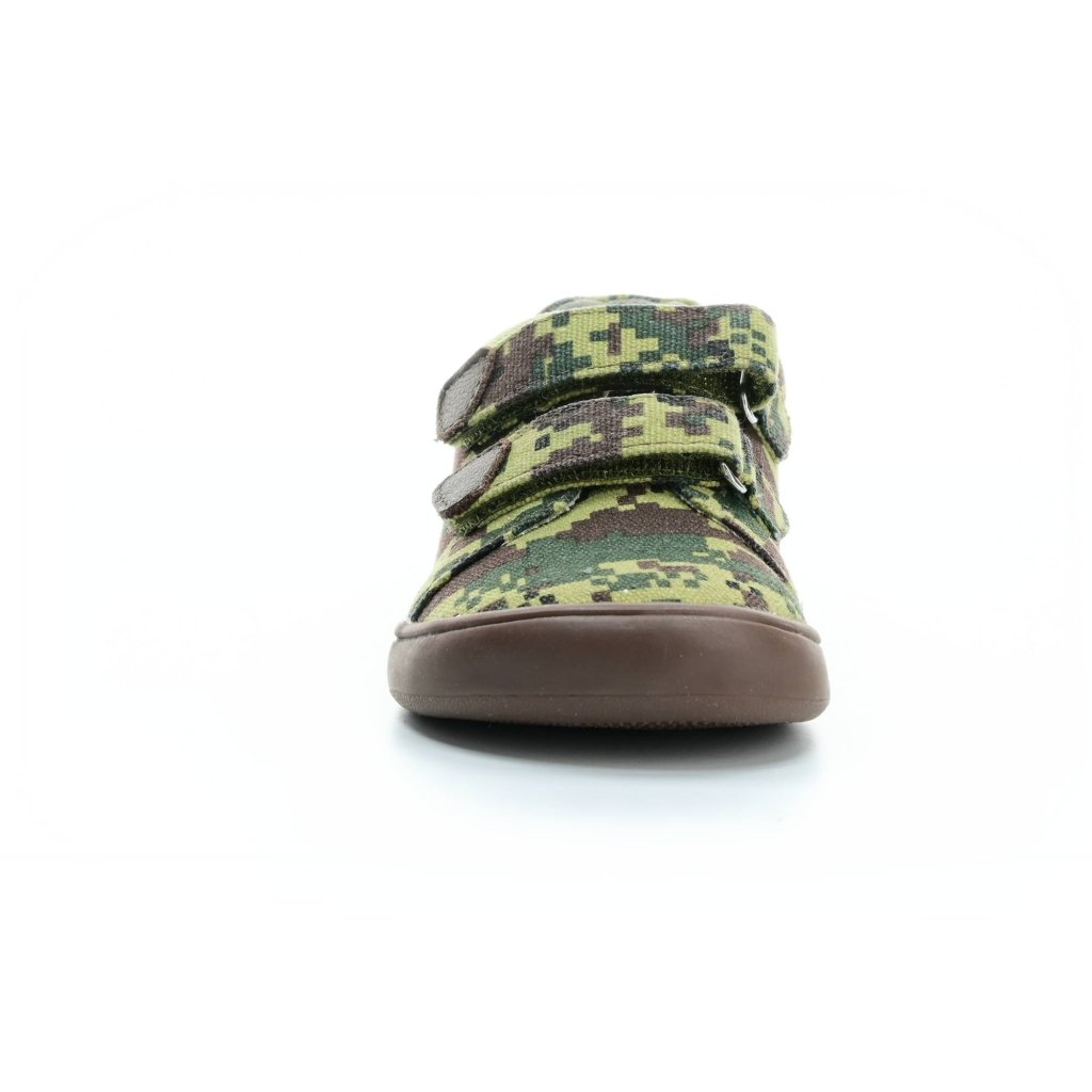 Protetika Roby Green Canvas Barfußschuhe Klett