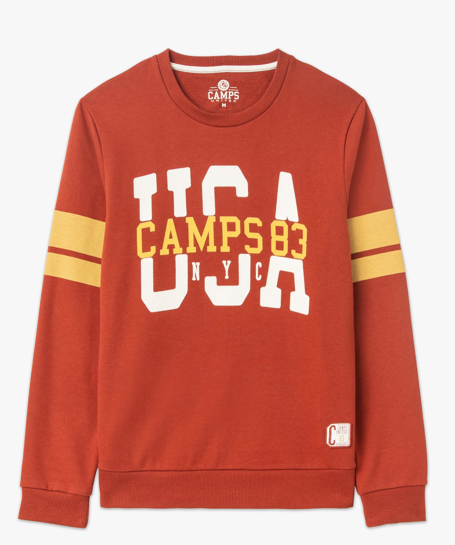 Sweat à col rond homme - Camps United rouge | GEMO