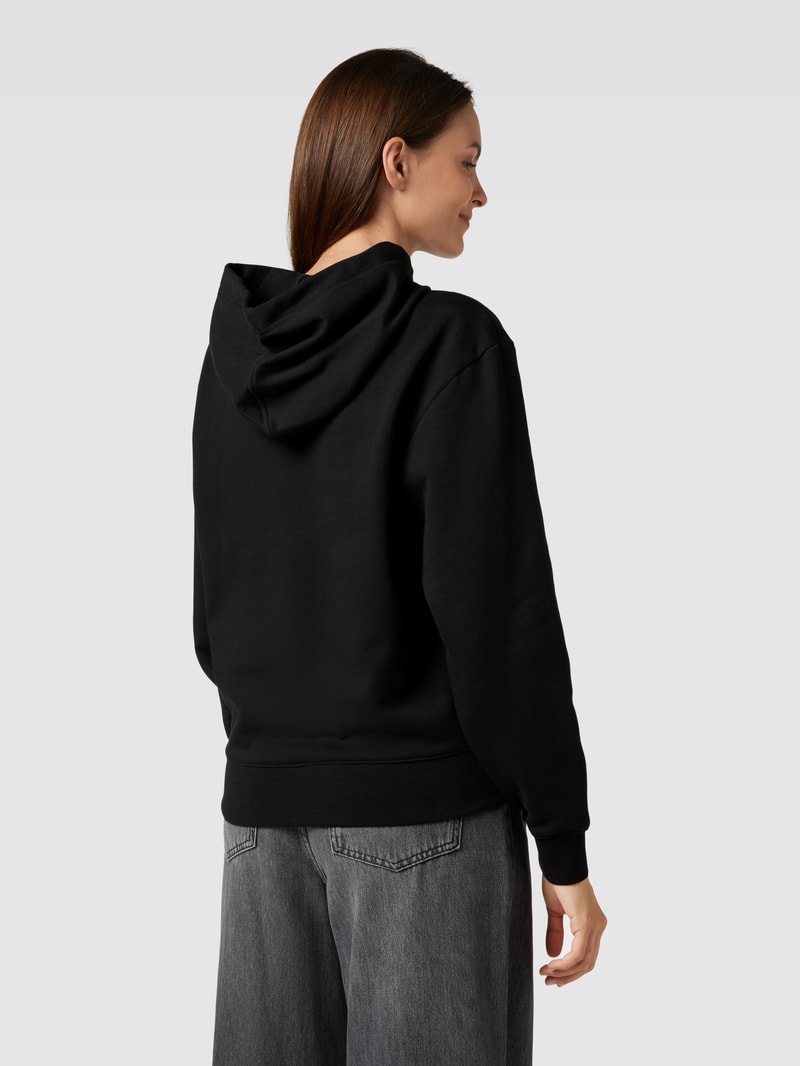 Hoodie mit Kapuze in schwarz