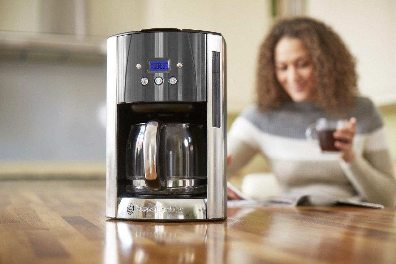 RUSSELL HOBBS Filterkaffeemaschine Luna Moonlight Grey 23241-56, 1,5l Kaffeekanne, Papierfilter 1x4, mit fingerabdruckresistenter Lackierung
