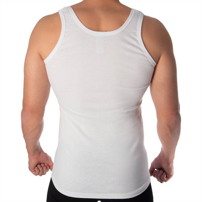 Black Snake 4 Pack Achsel Feinripp Shirt Unterhemd Herren