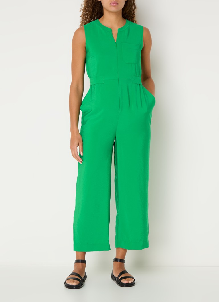 Whistles Josie loose fit jumpsuit with tie belt