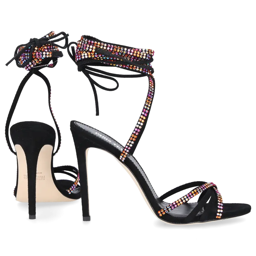 Paris Texas - Sandalen HOLLY NICOLE Veloursleder - schwarz