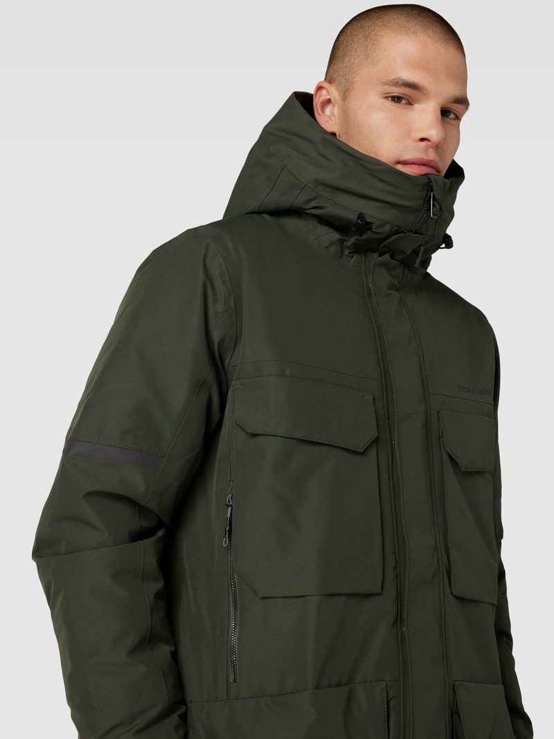 Parka mit Cargotaschen Modell 'DREW' in olivgrün