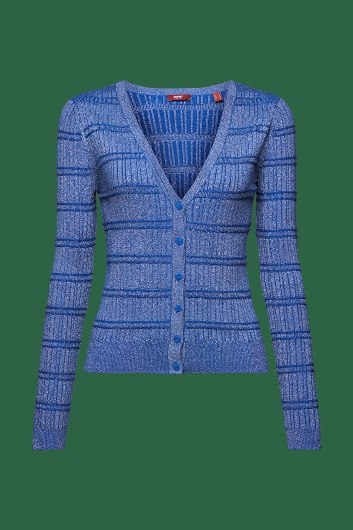 Glitzer-Cardigan mit V-Ausschnitt