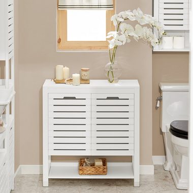 SoBuy Badkommode BZR50, Badschrank fürs Bad Badezimmerschrank Aufbewahrungsschrank Flurschrank