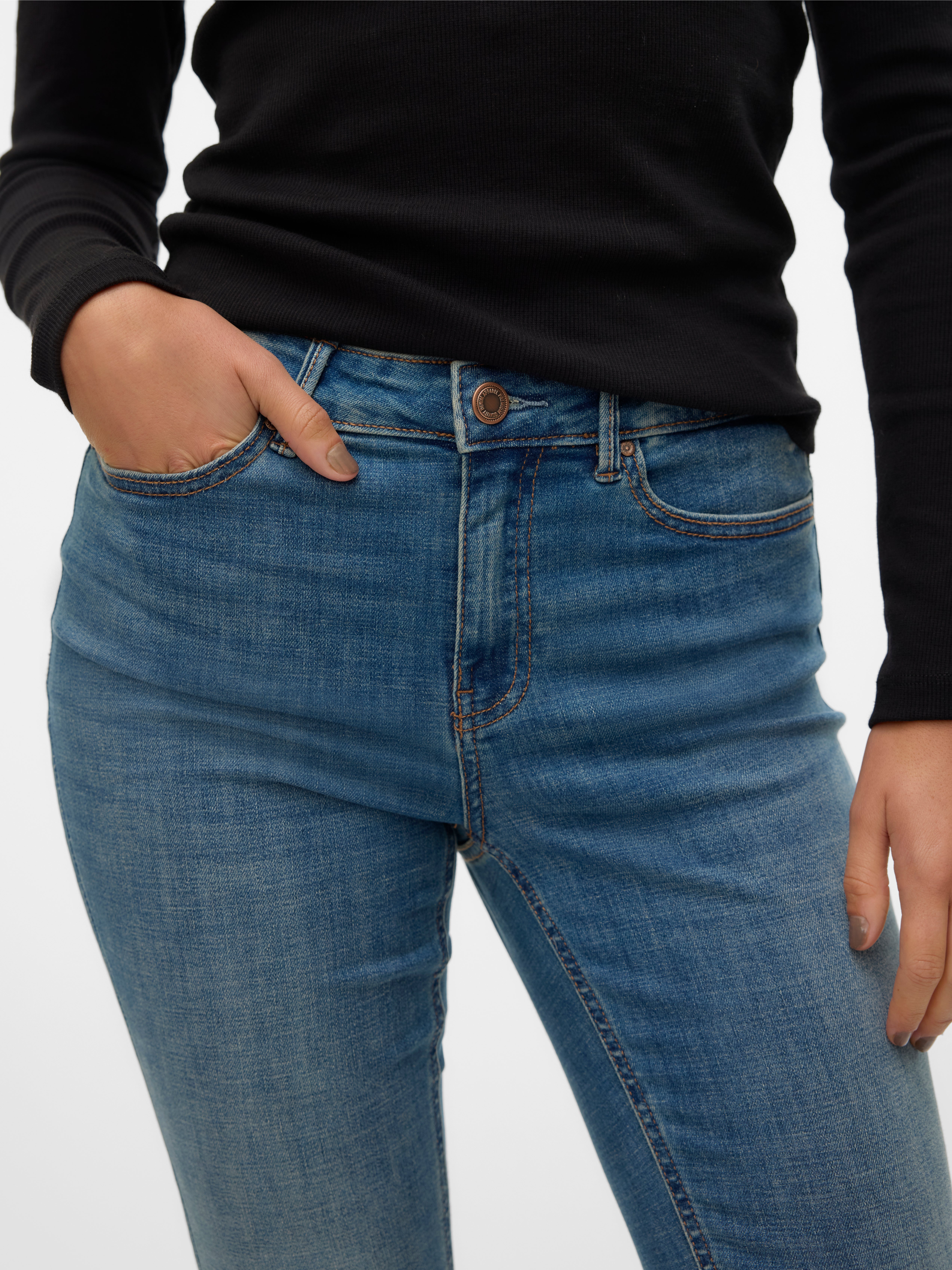 VMFLASH Mid Rise Skinny Fit Jeans