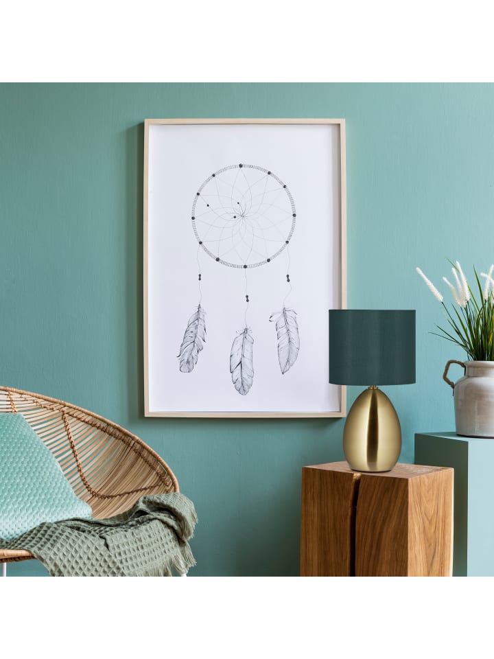 relaxdays Nachttischlampe Touch in Messing - (H)33,5 cm günstig kaufen onesize