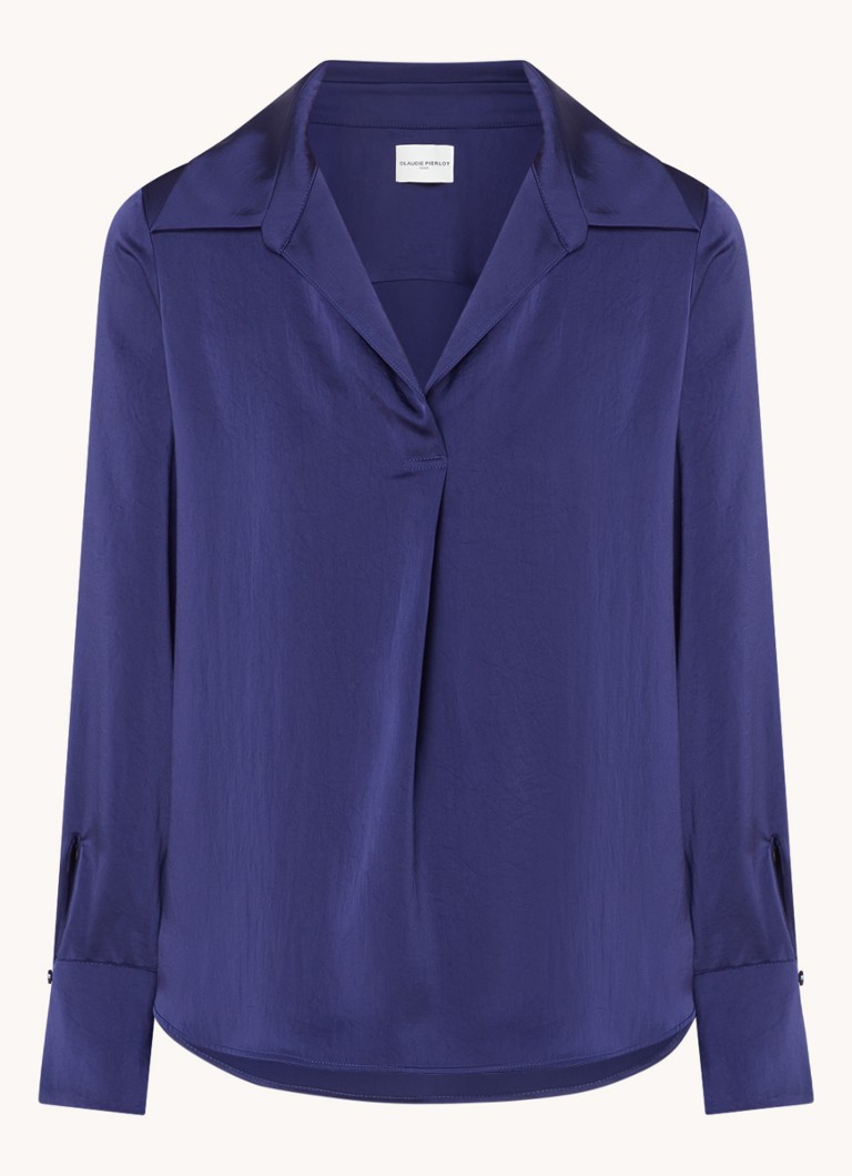 Claudie Pierlot Tunica in raso Blues