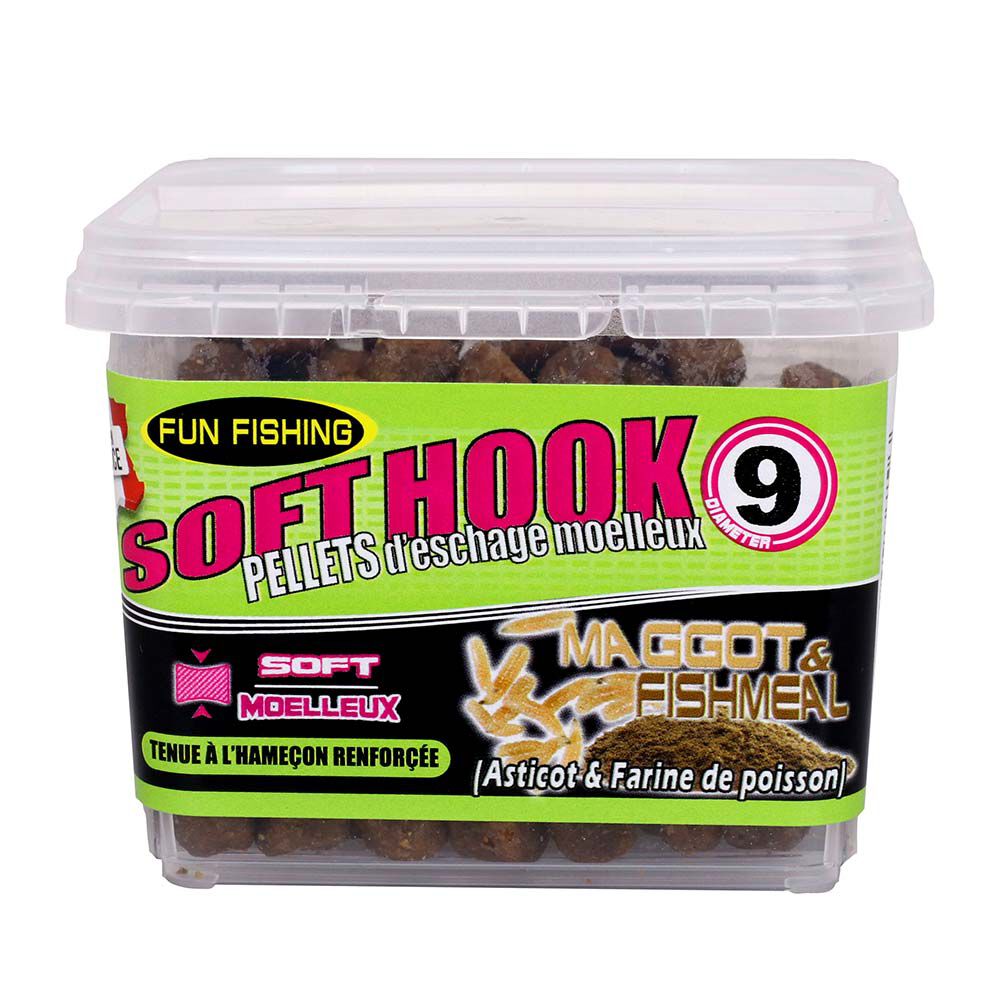 FUN FISHING MAGGOTT & FISKEMEL MYKE ÅTEPELLETS 110g