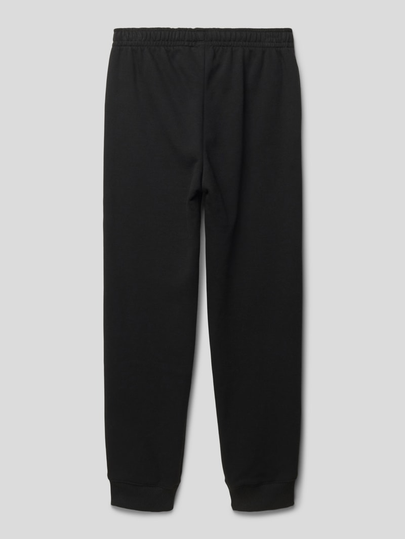 Sweatpants mit Logo-Stitching in schwarz