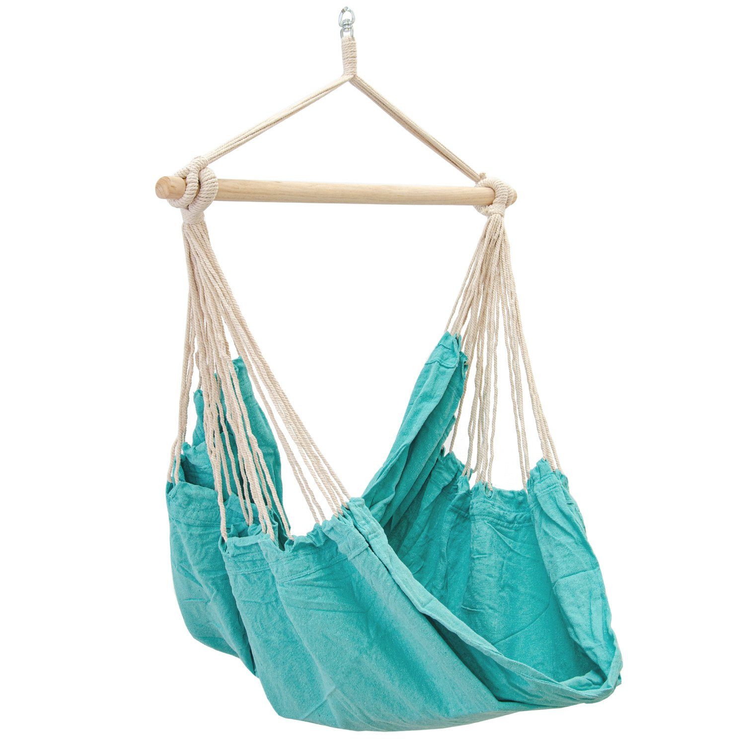 AMANKA Hängematte XXL Hängesessel 185x130cm - 2 Personen Hängestuhl, 185x130 cm Sessel mint
