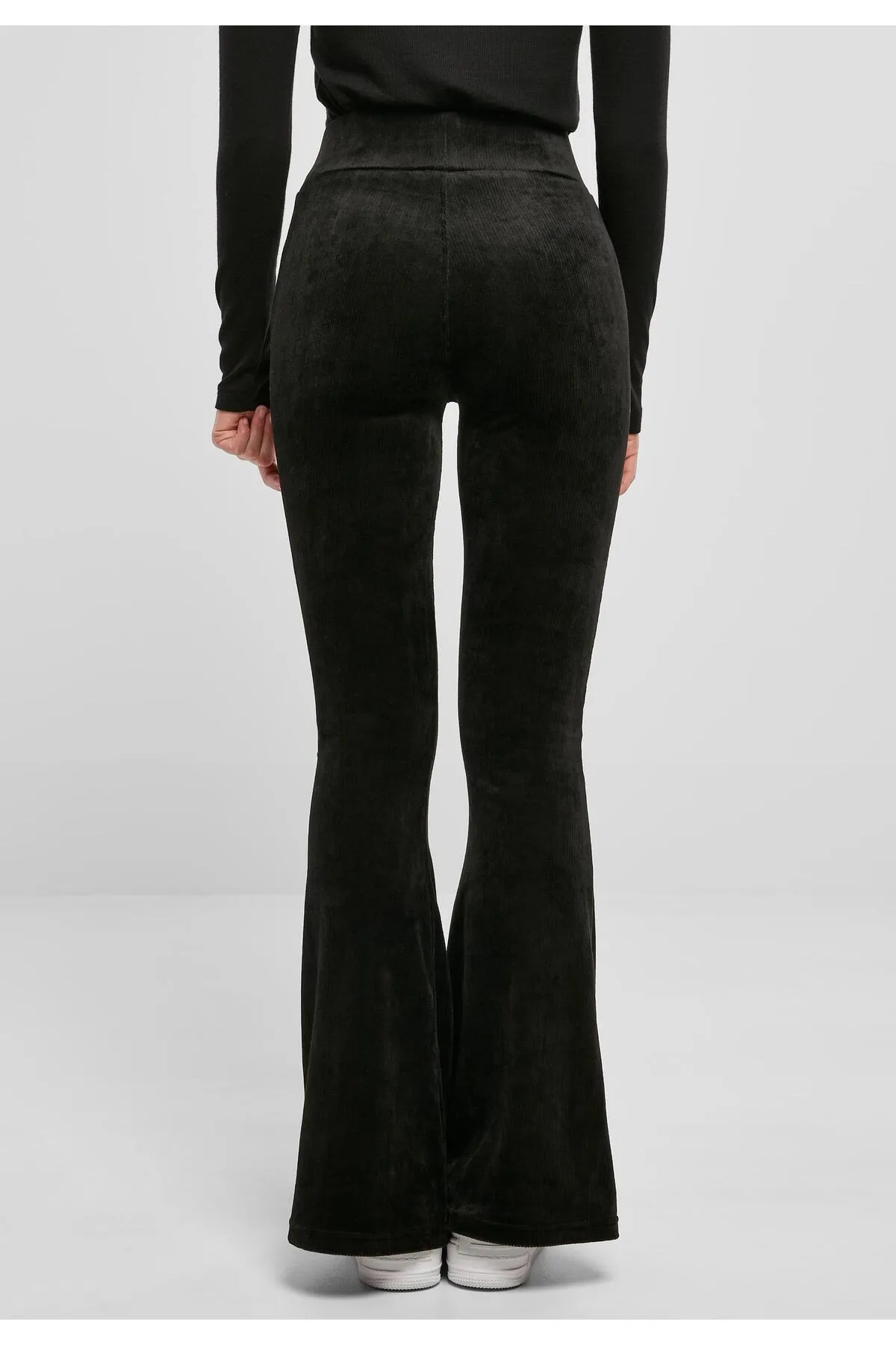 Urban Classics  Damen Leggings mit hoher Taille und ausgestelltem Bein