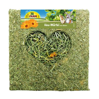 JR Farm Heu-Würfel mit Blüten