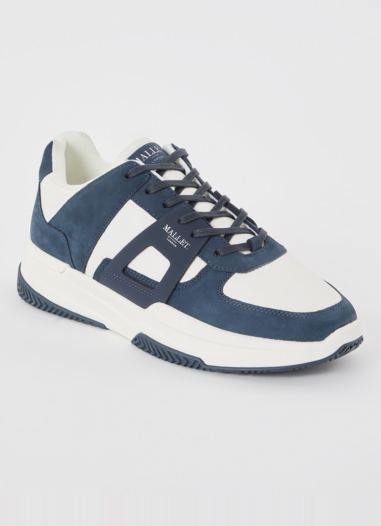Mallet Marquess leather sneaker with nubuck details