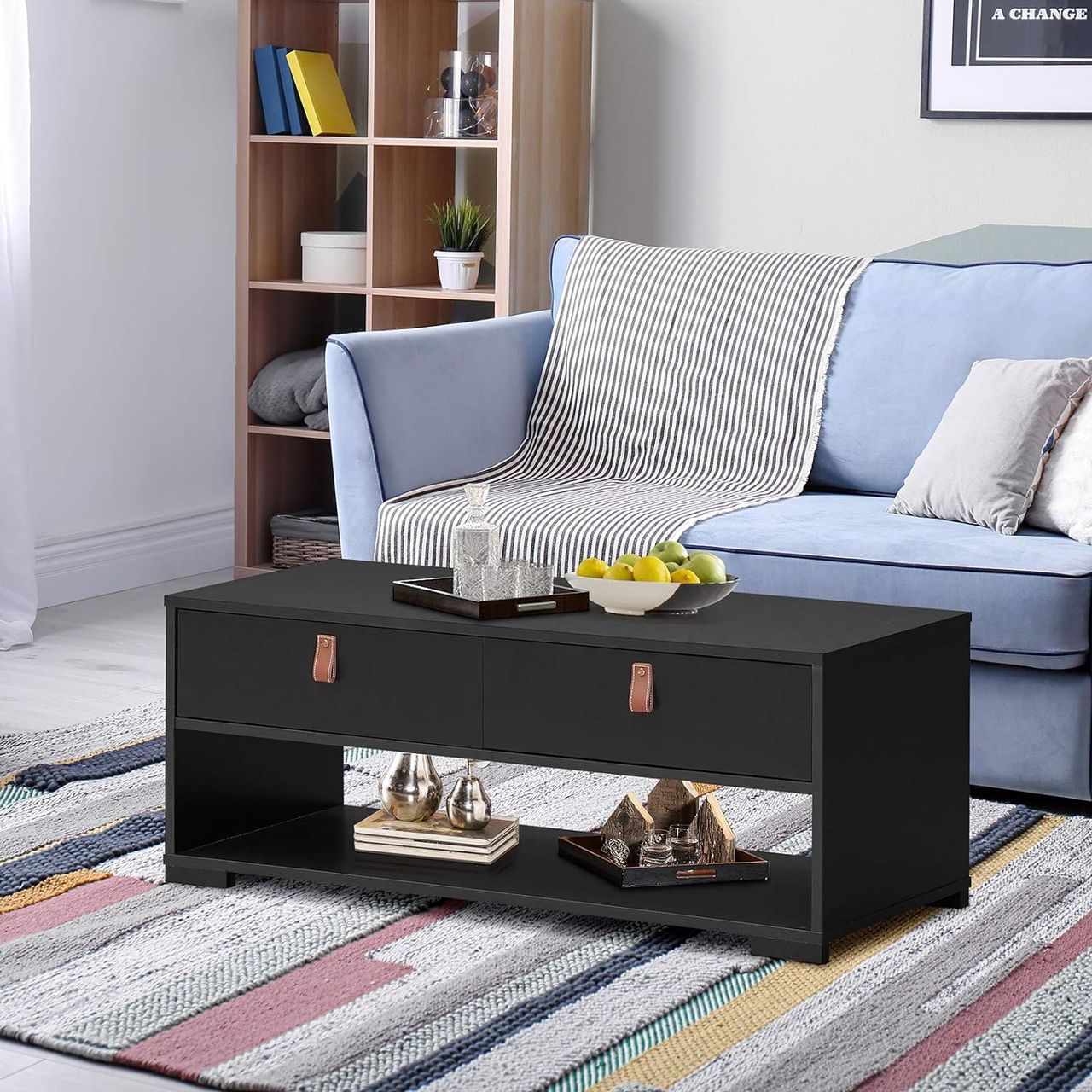Costway Industrieller Couchtisch für Wohnzimmer