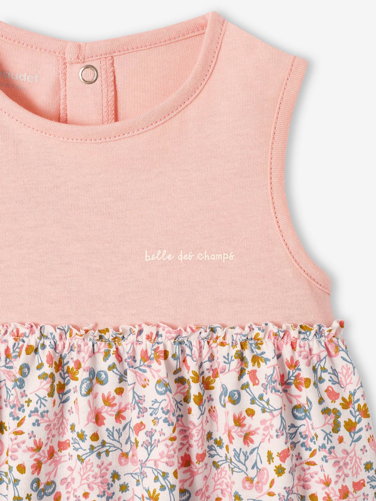 Vertbaudet Kleid mit Haarband für Mädchen Baby - wollweiß