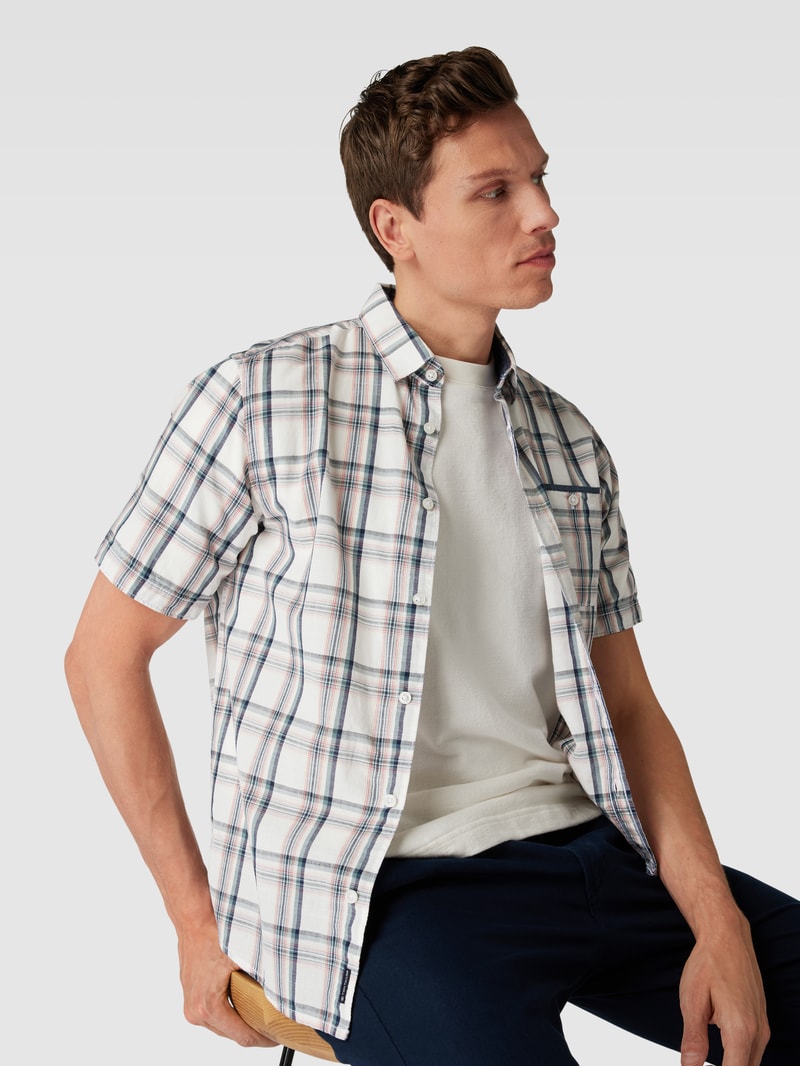 Freizeithemd mit Kentkragen in offwhite