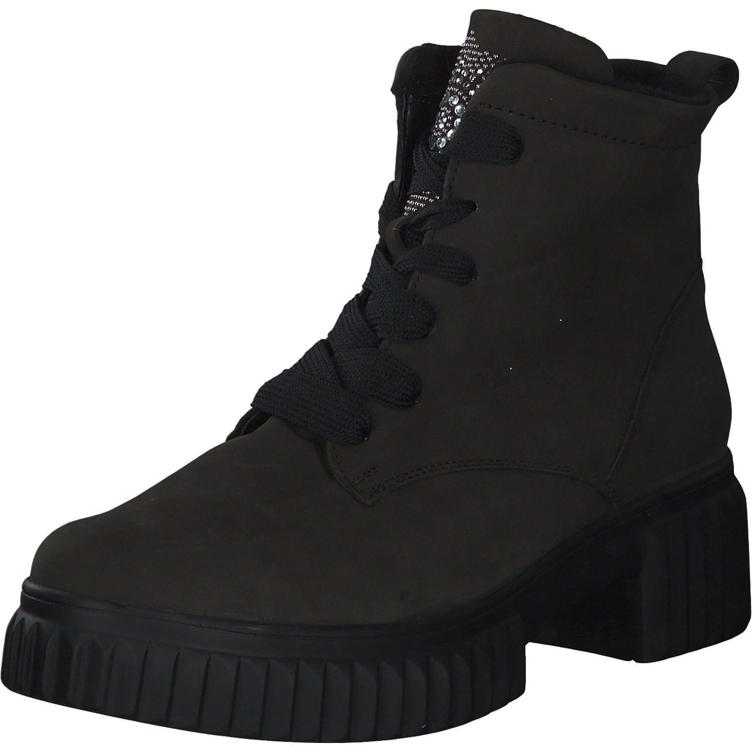 Waldläufer Nala 789802, Schnürstiefeletten, Damen, Grau (Schiefer)