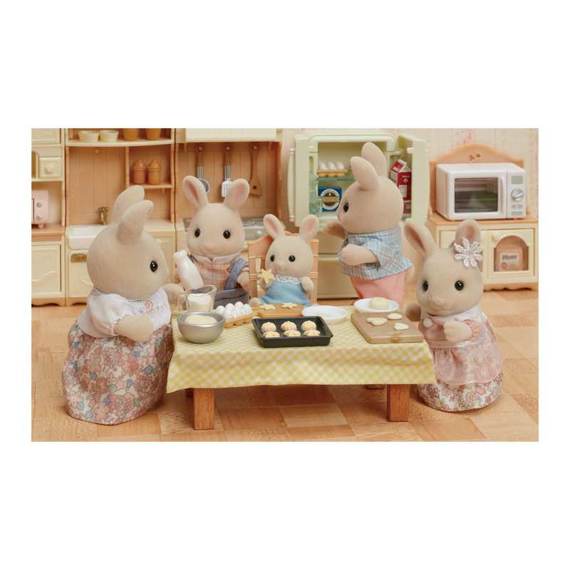 5706 Famille lapins crème