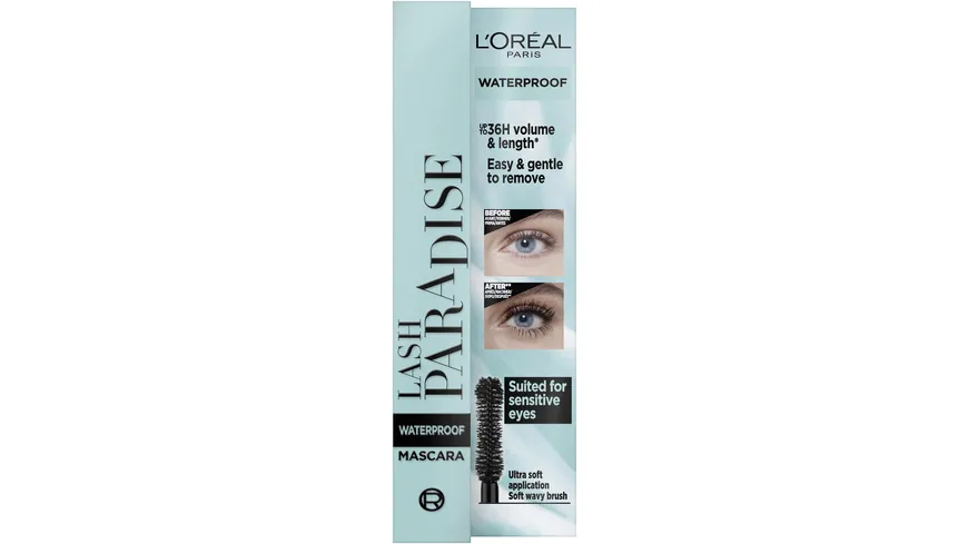 L'ORÉAL PARIS Wimperntusche Voluminous Paradise wasserfest 6.4 ml schwarz