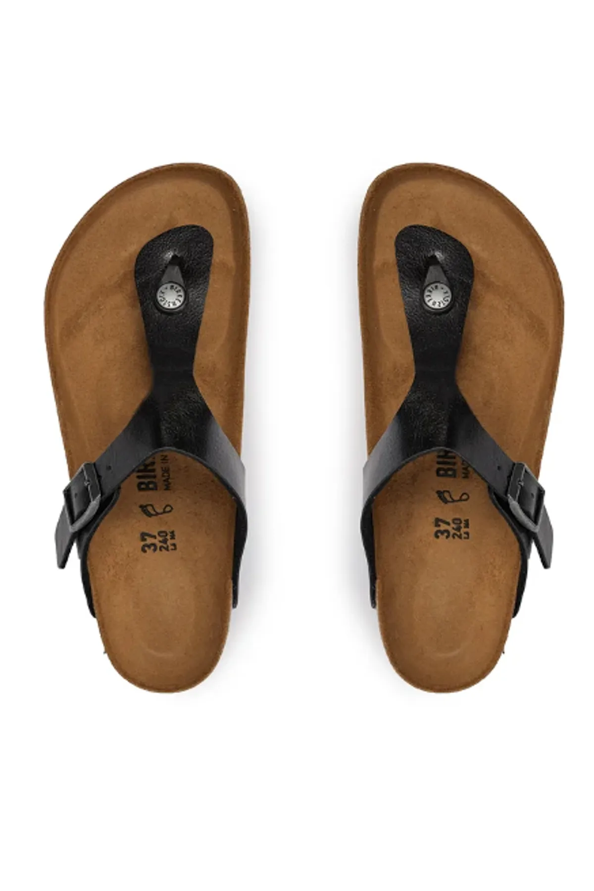 Birkenstock  Pantolette - Schwarz - Flacher Absatz