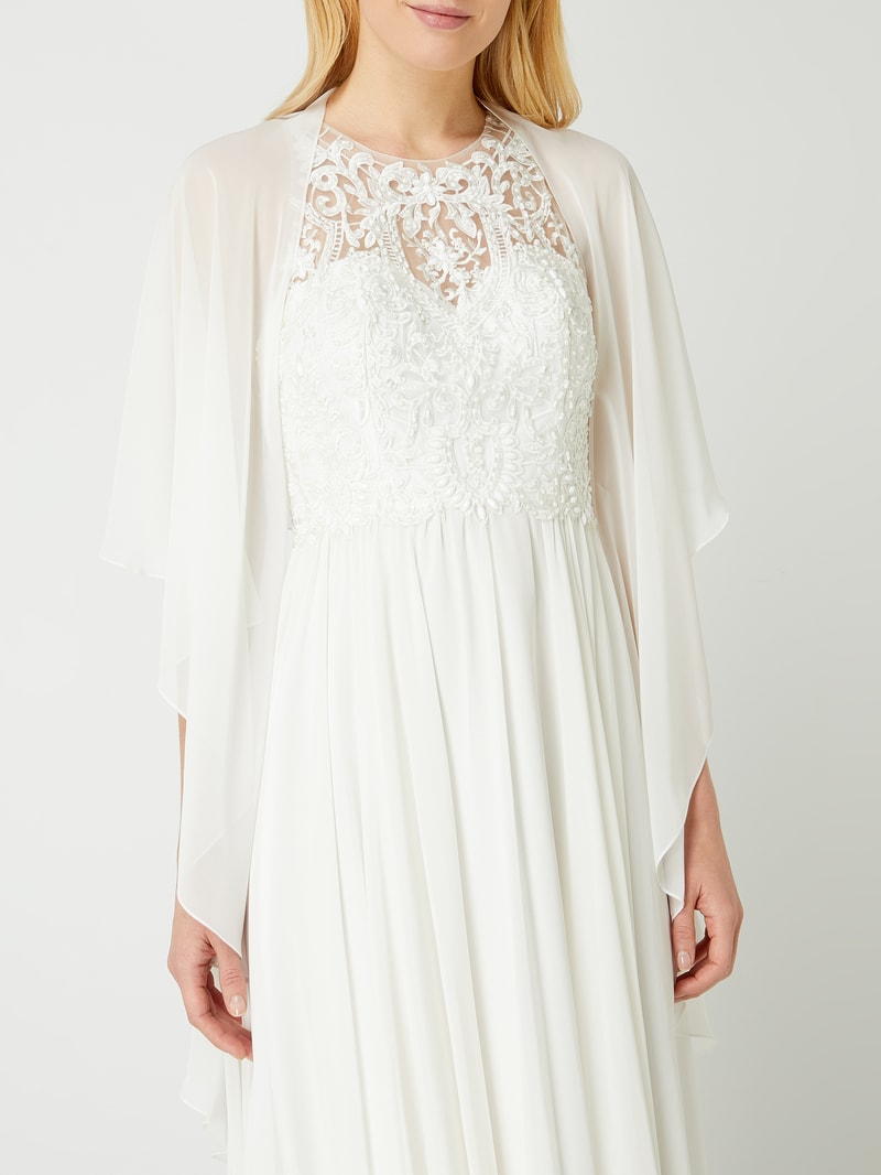 Stola aus Chiffon in offwhite