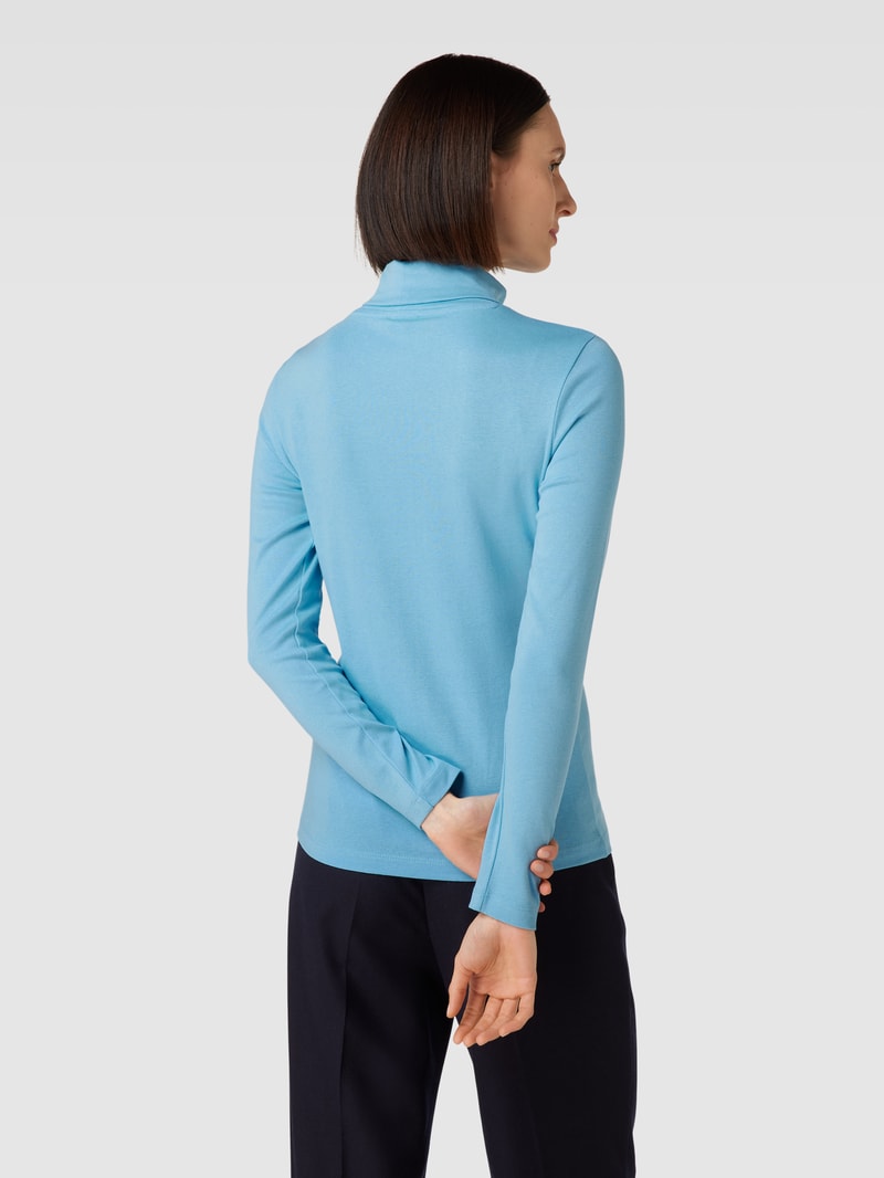 Longsleeve mit Rollkragen in hellblau
