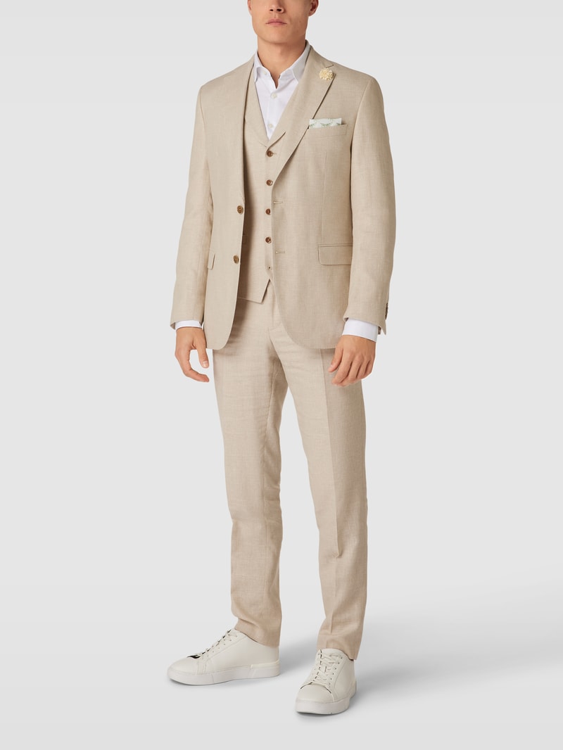 Sakko mit Anstecknadel Modell 'Shelby' in beige