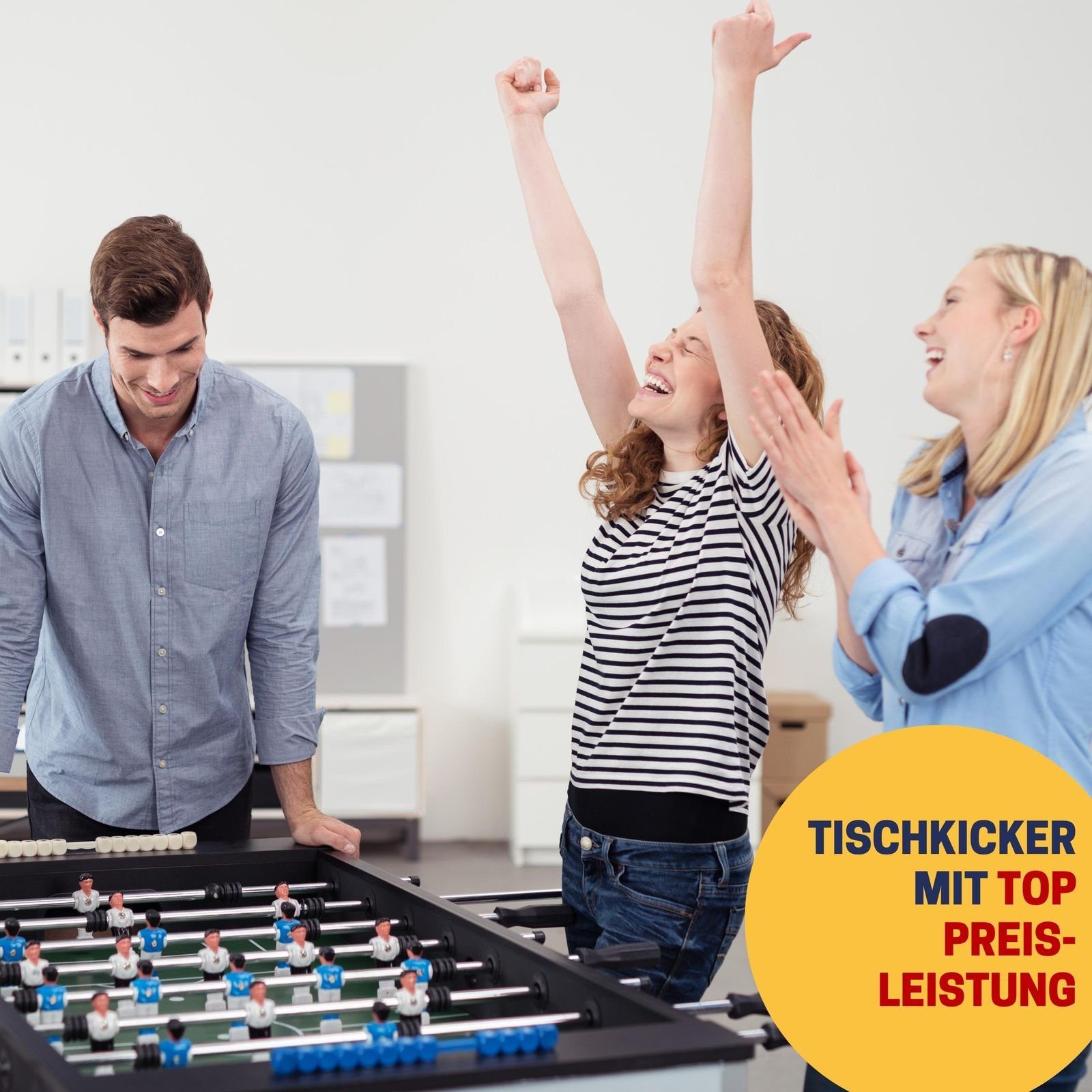 Best Sporting Mini-Tischkicker Mini Tischkicker Kinder Nation in 53 x 31 cm I Kickertisch klein ideal für das Tischfussball Kinder Match, Mini Kicker Tischfussball mit 12 Spielern und 2 Bällen I Mini Football Game