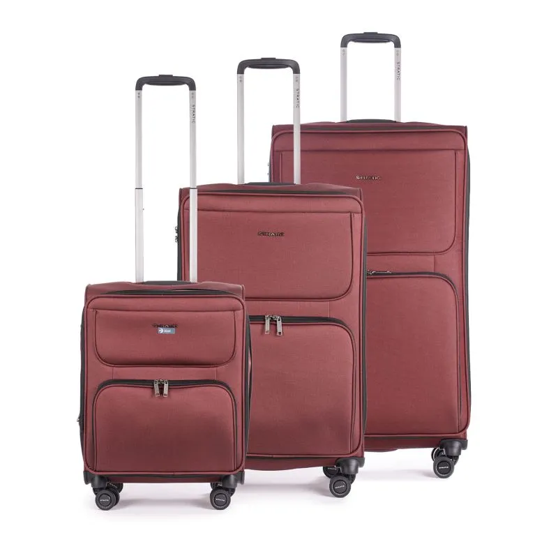 Stratic Bendigo Light + - Koffer-Set 3-teilig (S, M, L) - Rotwein
