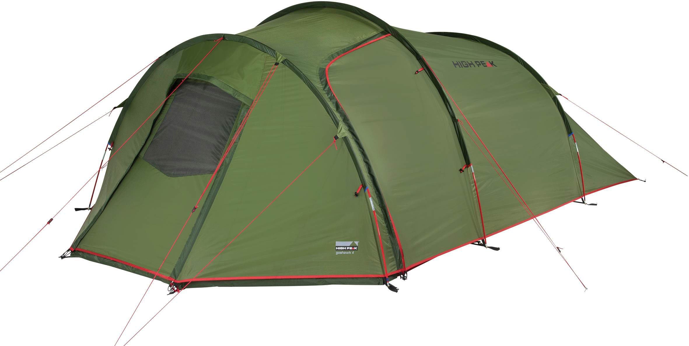 High Peak Tunnelzelt Zelt Goshawk 4, Personen: 4 (mit Transporttasche)