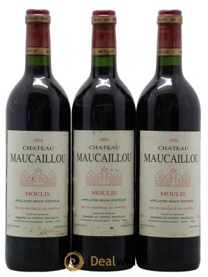 Château Maucaillou  1994 - Lot de 3 Bouteilles