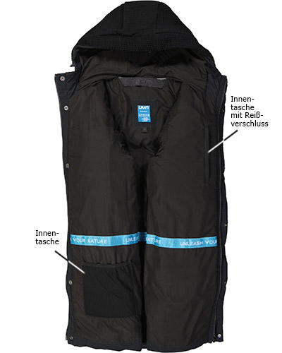 UYN, Funktionsjacke, Mikrofaser wasserabweisend, schwarz