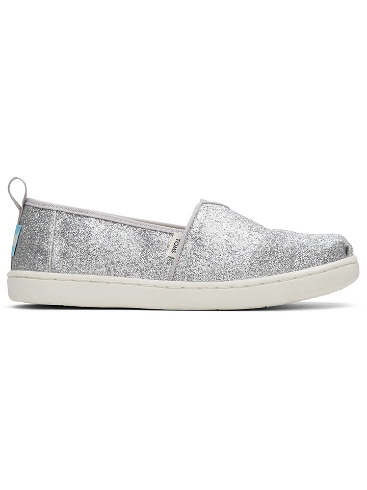TOMS Slipper in Silber günstig kaufen
