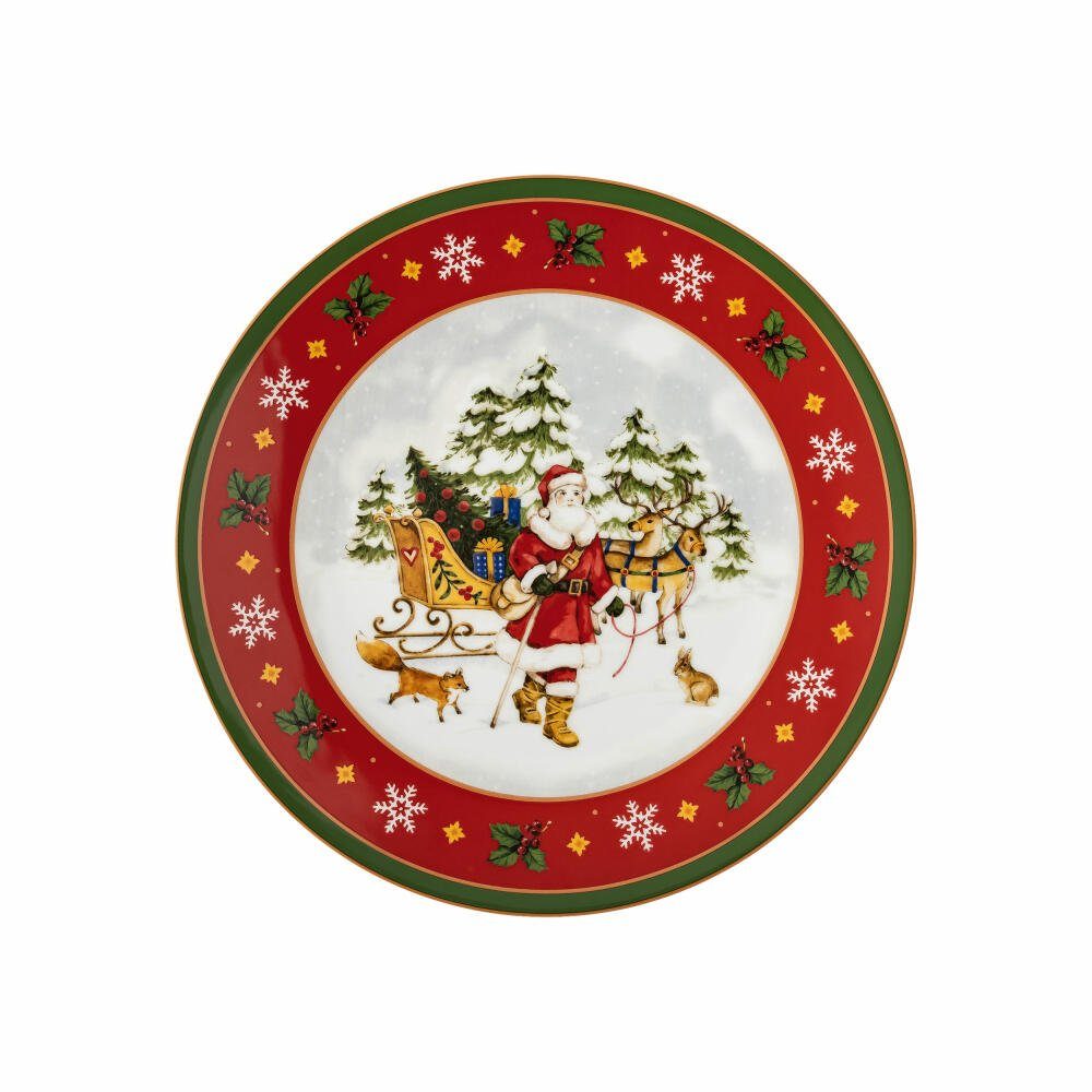 Hutschenreuther Tortenplatte Happy Wintertime, 27 cm, Porzellan